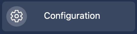 Configuration menu